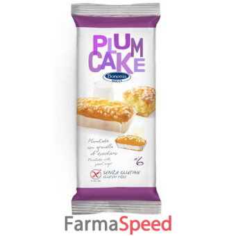 bononia plumcake con granella di zucchero senza glutine 6 pezzi