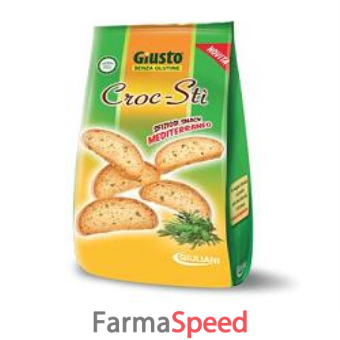 giusto senza glutine croc sti mediterraneo 75 g