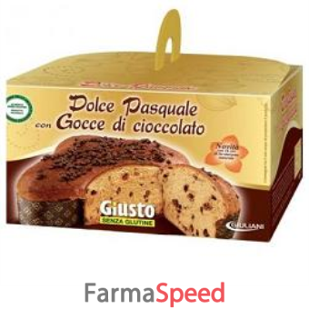 giusto senza glutine dolce pasquale gocce cioccolato 320 g