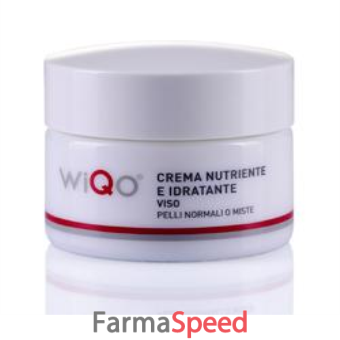 wiqo crema nutriente e idratante pelli normali o miste viso 50 ml