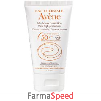 eau thermale avene crema schermo minerale 50+ 50 ml