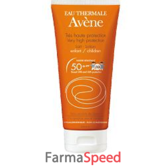 eau thermale avene latte solare spf 50+ bambino 100 ml