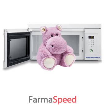 warmies peluche termico ippopotamo rosa