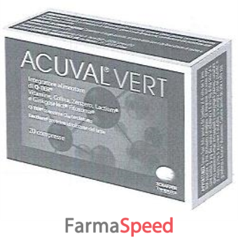acuval vert 20 compresse 1,2 g