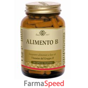 alimento b solgar 50 capsule vegetali 24 g