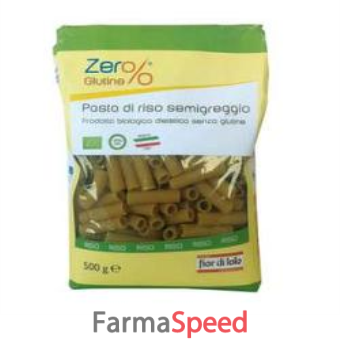 zero% glutine rigatoni risone semigreggio senza glutine bio 500 g