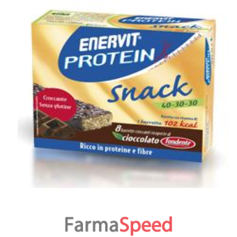 enervit protein snack gusto cioccolato fondente con soia