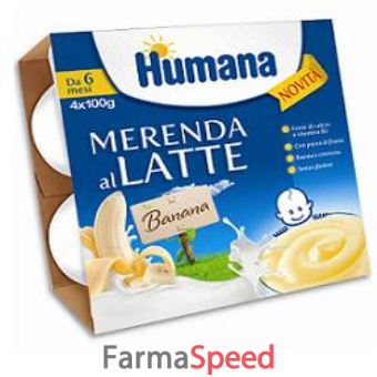 humana merenda banana 4 x 100 g