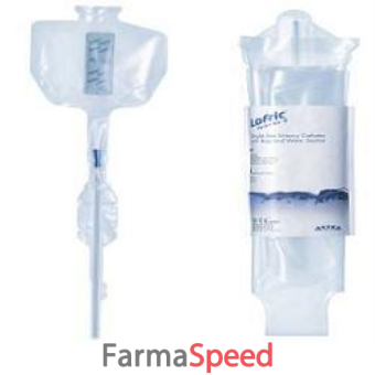 catetere urinario monouso autolubrificante idrofilo con acqua sterile e sacca da 1000ml integrata nella confezione no pvc donna ch16 20 cm confezione 20 pezzi