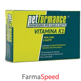 petformance vitamina k1 2 blister 10 compresse 450 mg