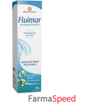 fluimar spray decongestionante nasale ipertonico con acqua di mare 40 ml