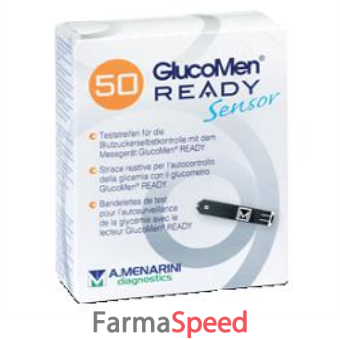 strisce misurazione glicemia glucomen ready sensor 50 pezzi