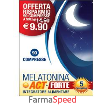 melatonina act 1mg + melatonina act forte 5mg complex 90 compresse