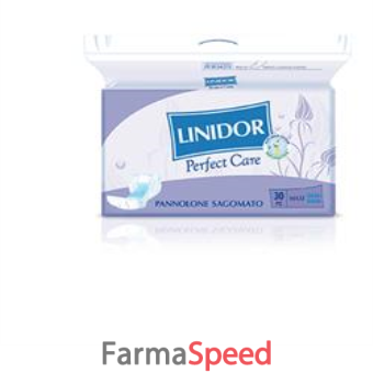 pannolone per incontinenza sagomato linidor perfect care grande super 30 pezzi