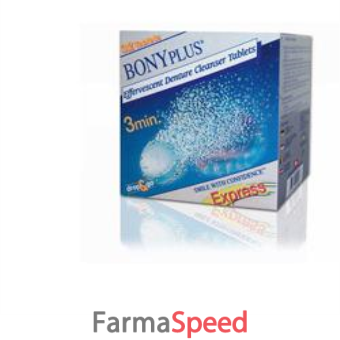 bonyplus express detergente per protesi dentaria 56 compresse