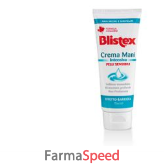 blistex crema mani intensiva pelli sensibili tubo 75ml*