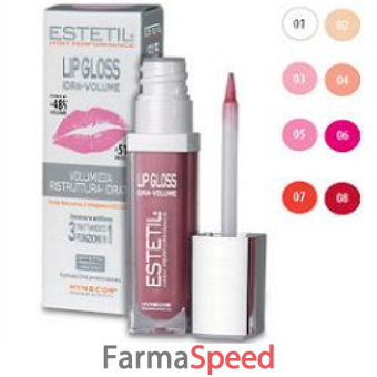 estetil lipgloss idravolume red passion 08 6,5ml