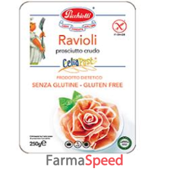 celiapast ravioli prosciutto crudo 250 g