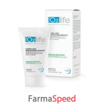 o2life crema viso sebonormalizzante 50 ml