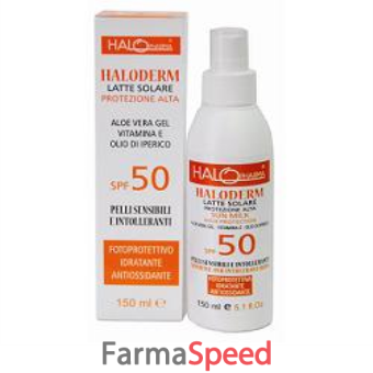 haloderm latte solare spf50 protezione alta 150 ml