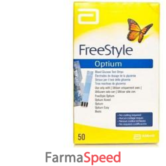 strisce misurazione glicemia freestyle optium test strips 25 pezzi