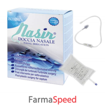 nasir doccia nasale con soluzione fisiologica isotonica 10 sacche 250 ml + 1 blister