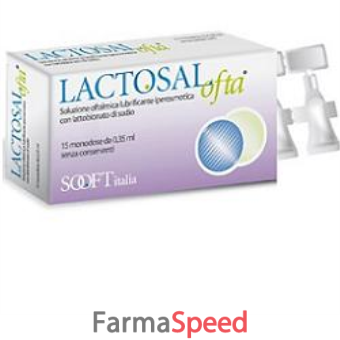 lactosal ofta soluzione oftalmica lubrificante ipertonica 15 flaconcini monodose 0,35 ml