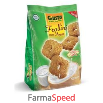 giusto senza glutine frollini con yogurt 300g