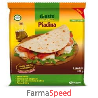 giusto senza glutine piadina 200 g