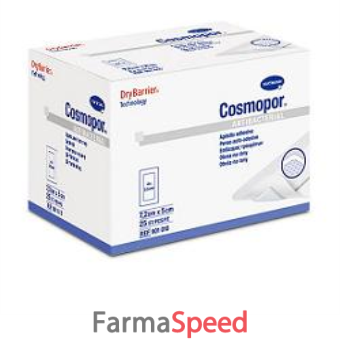 cosmopor antibacterial sterile medicazione adesiva in tnt con argento 7,2x5cm 25 pezzi ce 0123