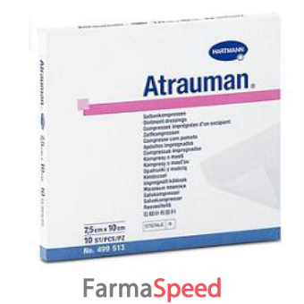 garza atrauman 5x5cm 10 pezzi