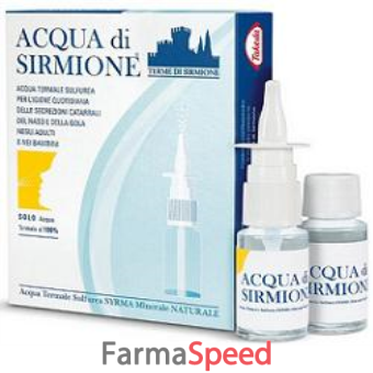 acqua sirmione minerale naturale 6 fiale 15 ml
