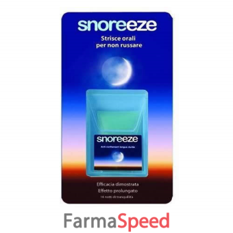 snoreeze oral strips 14 pezzi