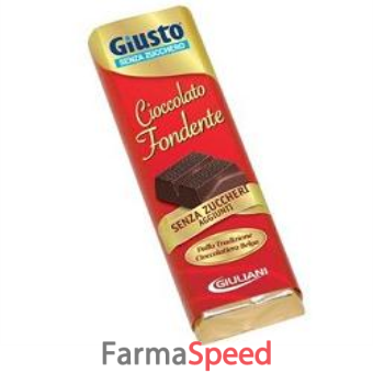 giusto senza zucchero cioccolato fondente 42 g