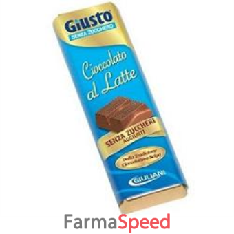 giusto senza zucchero cioccolato latte 42 g