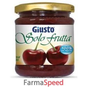 giusto solo frutta marmellata ciliegie nere 284 g