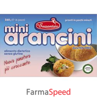 le sorrentine mini arancini senza glutine 6 pezzi da 60 g