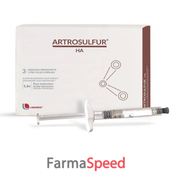 artrosulfur ha 3 siringhe preriempite da 2ml