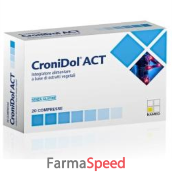 cronidol act 20 compresse astuccio 19 g