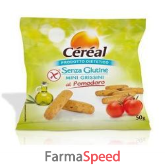 cereal senza glutine minigrissini al pomodoro 50 g