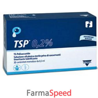 tsp 0,2% soluzione oftalmica umettante lubrificante 30 flaconcini monodose 0,5 ml