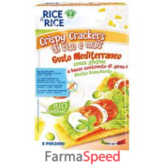 crispy crackers di riso e mais mediterraneo 160 g senza lievito