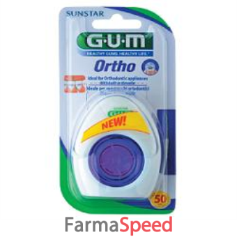 gum ortho floss filo spugnoso 50 pezzi