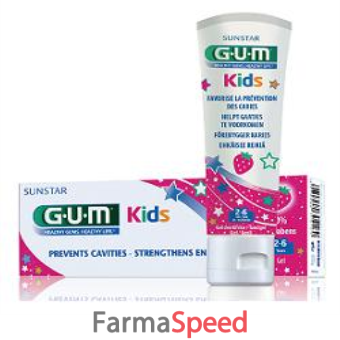 gum kids dentifricio 2/6 fluoro 500 ppm
