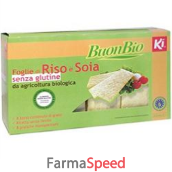 ki - buonbio foglie di riso/soia senza glutine senza lievito 200 g