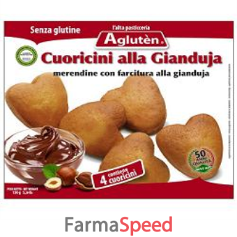 agluten cuoricini gianduja 150 g