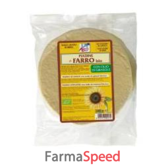 fsc piadina di farro biologica senza lievito di birra con olio di girasole 300 g