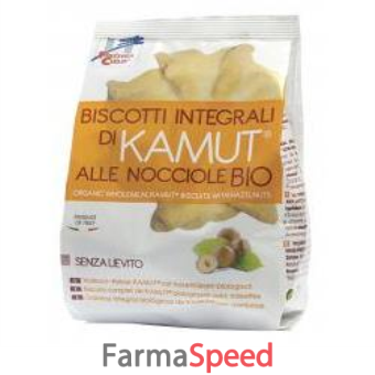 fsc biscotti integrali di kamut alle nocciole senza lievito bio ad alto contenuto di fibre 250 g