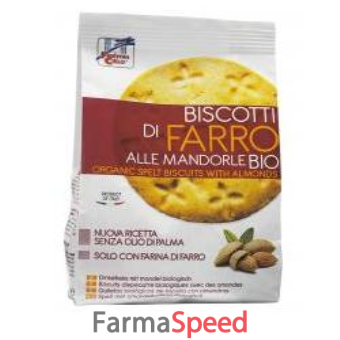 fsc biscotti di farro alle mandorle bio con olio di girasole senza olio di palma 250 g