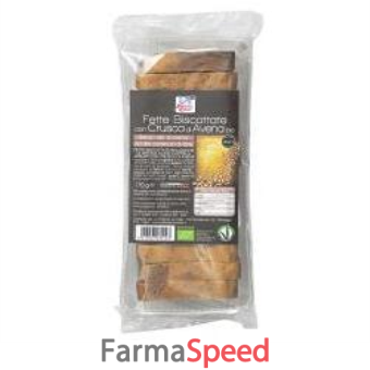 fsc fette biscottate di grano duro senatore cappelli con crusca di avena biologico vegan ad alto contenuto di fibre con olio di girasole senza olio di palma 170 g